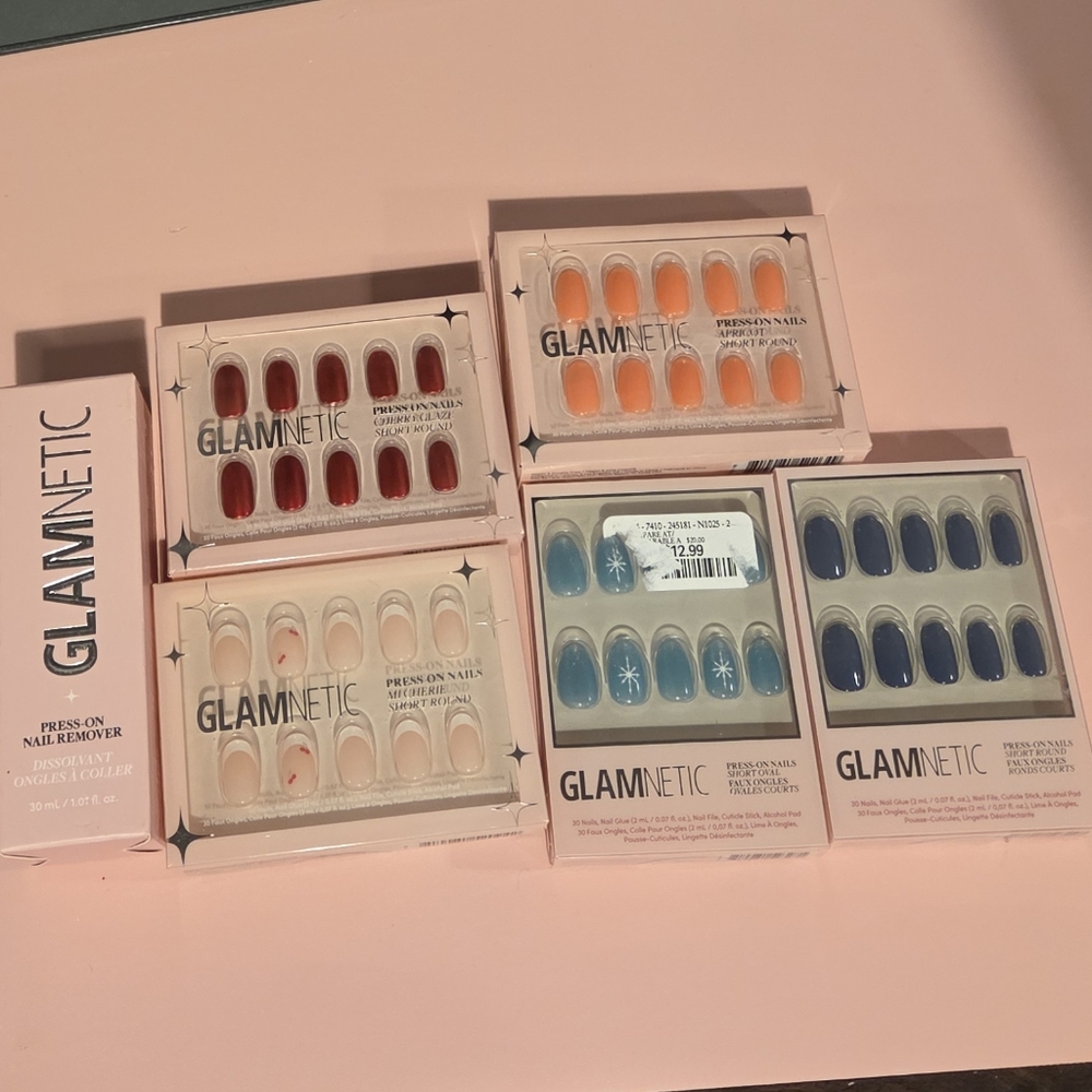 Glamnetic Press-On Nails Set - Short Round & Oval